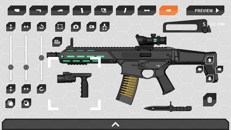 Скачать Gun Maker - настройка и дизайн (Взлом на монеты) версия 2.3.7 apk на Андроид
