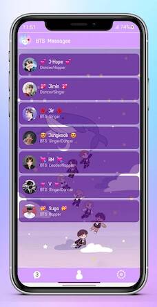 Скачать BTS Messenger: Chat Simulation (Взлом на деньги) версия 1.4.4 apk на Андроид