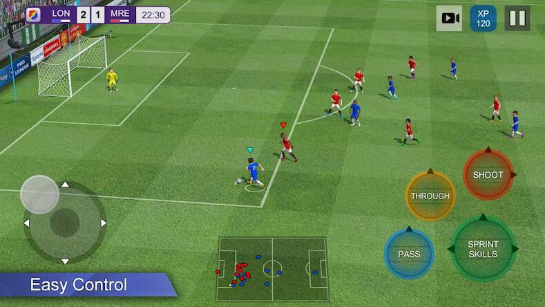 Скачать Pro League Soccer (Взлом открыто все) версия 2.3.5 apk на Андроид
