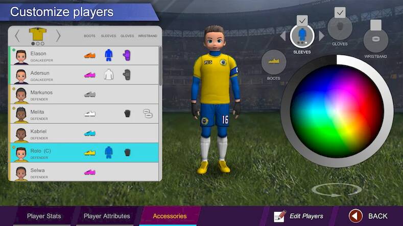 Скачать Pro League Soccer (Взлом открыто все) версия 2.3.5 apk на Андроид