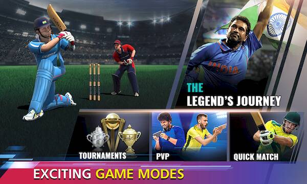 Скачать Sachin Saga Cricket Champions (Взлом открыто все) версия 2.1.2 apk на Андроид