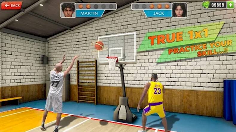 Скачать баскетбол арена игра (Взлом на деньги) версия 1.9.7 apk на Андроид