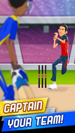Скачать Stick Cricket Super League (Взлом на деньги) версия 2.4.3 apk на Андроид