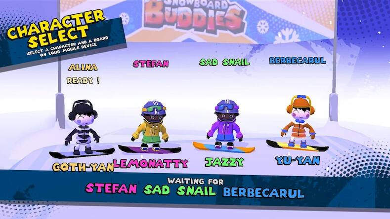 Скачать Snowboard Buddies (Взлом на деньги) версия 0.6.4 apk на Андроид
