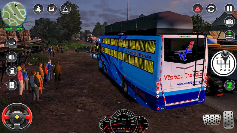 Скачать Автобус Транспорт Реальный Сим (Взлом на монеты) версия 1.6.7 apk на Андроид