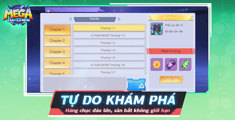 Скачать Mega Đại Chiến (Взлом на деньги) версия 1.1.5 apk на Андроид