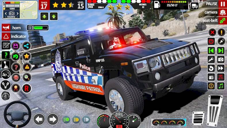 Скачать school car driving police car (Взлом открыто все) версия 2.2.6 apk на Андроид
