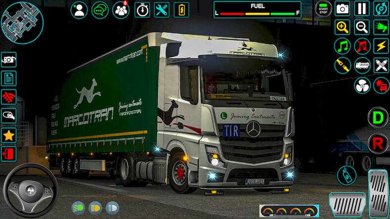 Скачать Городские игры Euro Truck 2023 (Взлом на деньги) версия 0.9.9 apk на Андроид