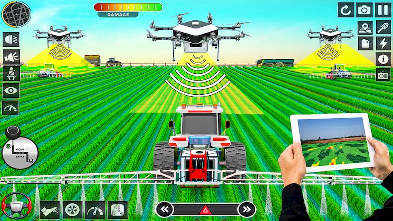 Скачать Big Tractor Farming Simulator (Взлом на монеты) версия 2.7.7 apk на Андроид