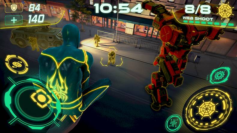 Скачать Flying Spider - Hero Sim Games (Взлом открыто все) версия 2.1.8 apk на Андроид