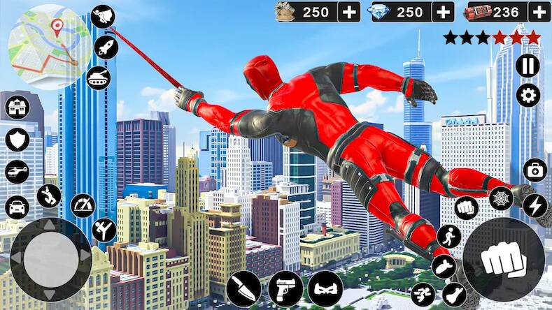 Скачать Spider Rope Hero Man Game (Взлом на деньги) версия 2.6.8 apk на Андроид