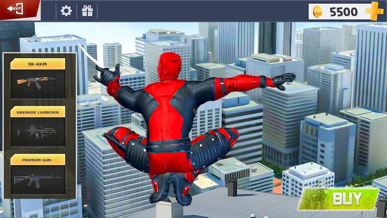 Скачать Spider Rope Hero Man Game (Взлом на деньги) версия 2.6.8 apk на Андроид