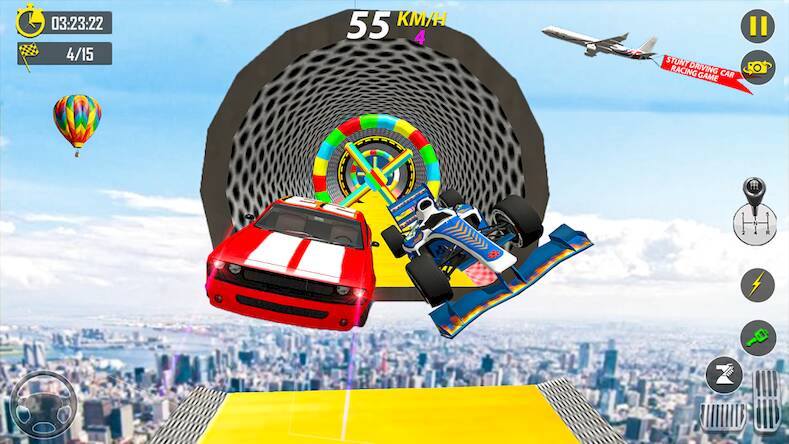 Скачать Car stunt driving game 3d race (Взлом на монеты) версия 2.3.3 apk на Андроид