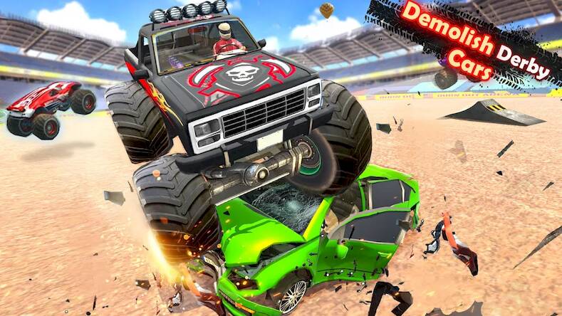 Скачать Demolition Derby Truck Stunts (Взлом на монеты) версия 1.2.9 apk на Андроид