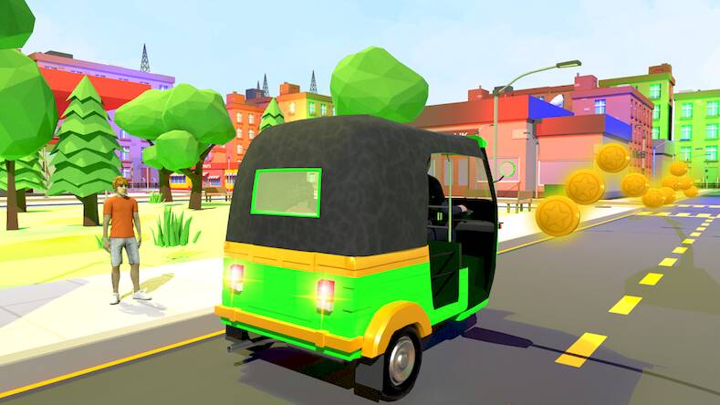 Скачать Tuk Tuk Rickshaw: 3D Game (Взлом на монеты) версия 1.7.8 apk на Андроид