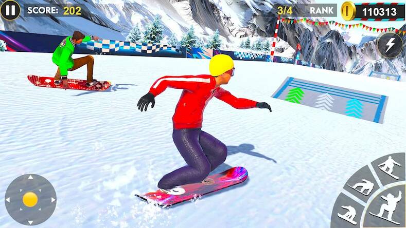 Скачать сноуборд горный трюк 3d (Взлом на деньги) версия 1.2.5 apk на Андроид