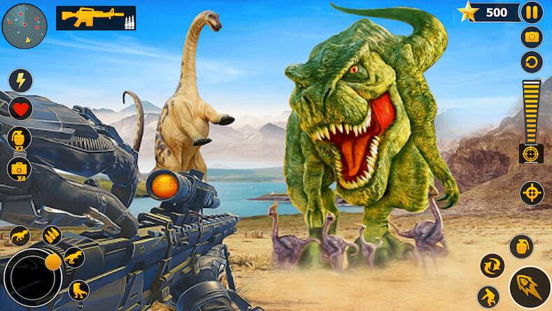 Скачать Wild Dinosaur Hunter Zoo Games (Взлом открыто все) версия 0.8.2 apk на Андроид