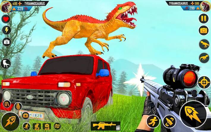Скачать Wild Dinosaur Hunter Zoo Games (Взлом открыто все) версия 0.8.2 apk на Андроид