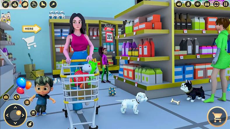 Скачать Pregnant Mom Family Game 3D (Взлом на монеты) версия 1.2.7 apk на Андроид