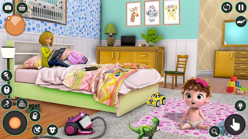 Скачать Pregnant Mom Family Game 3D (Взлом на монеты) версия 1.2.7 apk на Андроид
