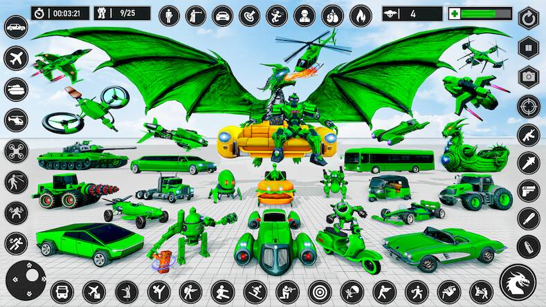 Скачать Игра-робот-дракон: игры-роботы (Взлом на монеты) версия 0.2.8 apk на Андроид