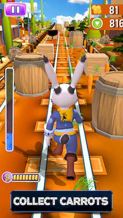 Скачать Subway Runner Bunny Run Games (Взлом на монеты) версия 2.9.7 apk на Андроид