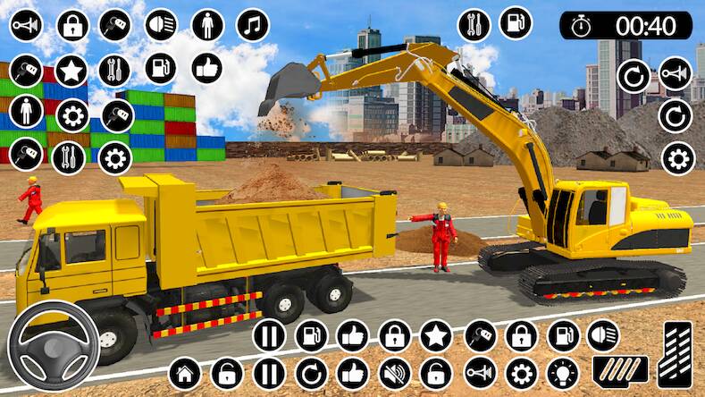 Скачать US Construction Games Sim JCB (Взлом на деньги) версия 0.2.6 apk на Андроид