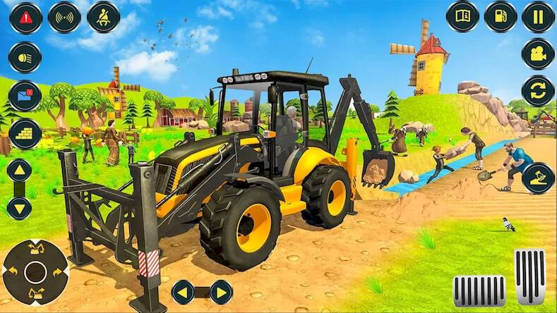 Скачать Village Excavator JCB Games (Взлом на деньги) версия 2.2.4 apk на Андроид