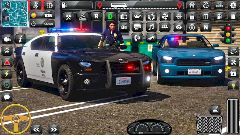 Скачать Полицейская парковка 3D-игра (Взлом на монеты) версия 1.5.6 apk на Андроид
