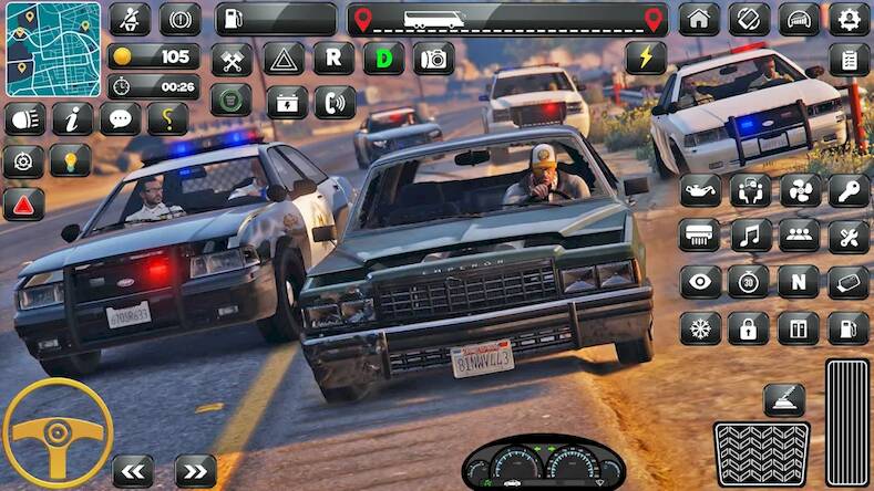 Скачать Полицейская парковка 3D-игра (Взлом на монеты) версия 1.5.6 apk на Андроид