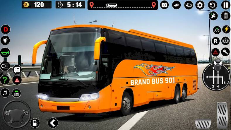 Скачать Bus Simulator: Tour Bus Driver (Взлом на деньги) версия 0.5.3 apk на Андроид