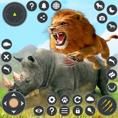 Скачать симулятор льва: Оффлайн игры (Взлом открыто все) версия 2.4.7 apk на Андроид