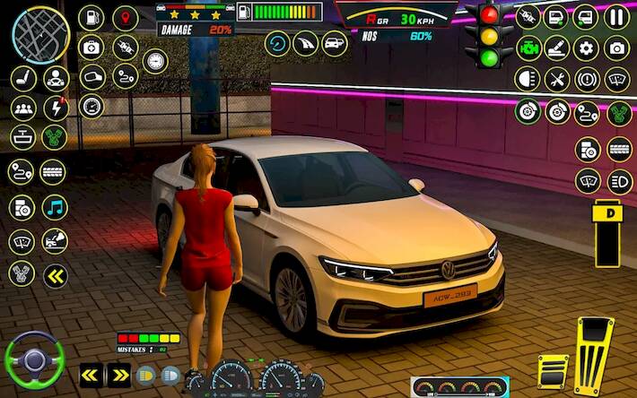 Скачать City Car Game: Driving School (Взлом на монеты) версия 1.9.8 apk на Андроид