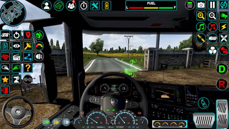 Скачать вождение грузовика: бездорожье (Взлом открыто все) версия 2.4.3 apk на Андроид