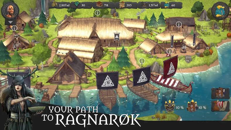 Скачать Northmen - Rise of the Vikings (Взлом открыто все) версия 0.9.3 apk на Андроид