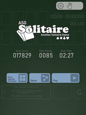 Скачать Solitaire - ASG (Взлом на монеты) версия 1.8.6 apk на Андроид